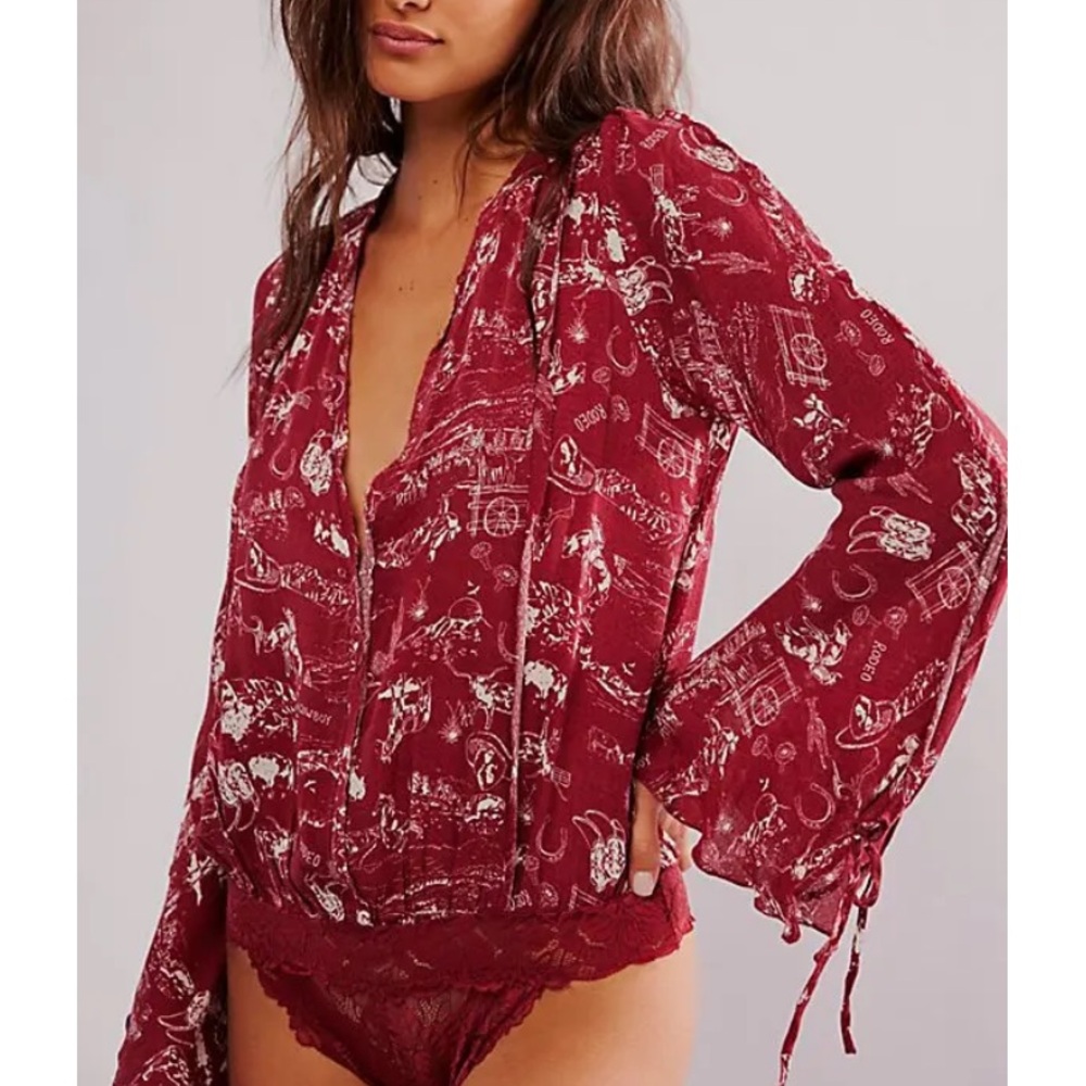NWOT Everything's Rosy bodysuit by Intimately Free People in size XS